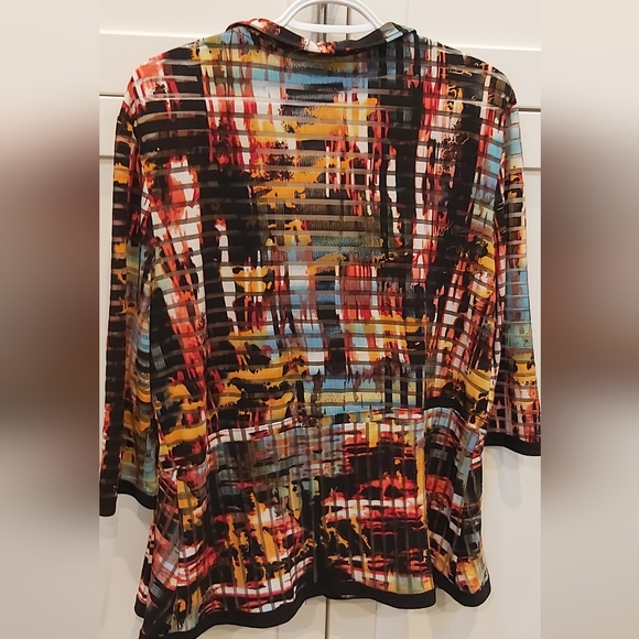 Joseph Ribkoff Multicolor Abstract Print Top - Picture 5 of 7